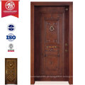 Fábrica Custom Panel Design Porta blindada, Steel Turkey Doors Exteriores Swing Doors, Moda Turkish Security Door